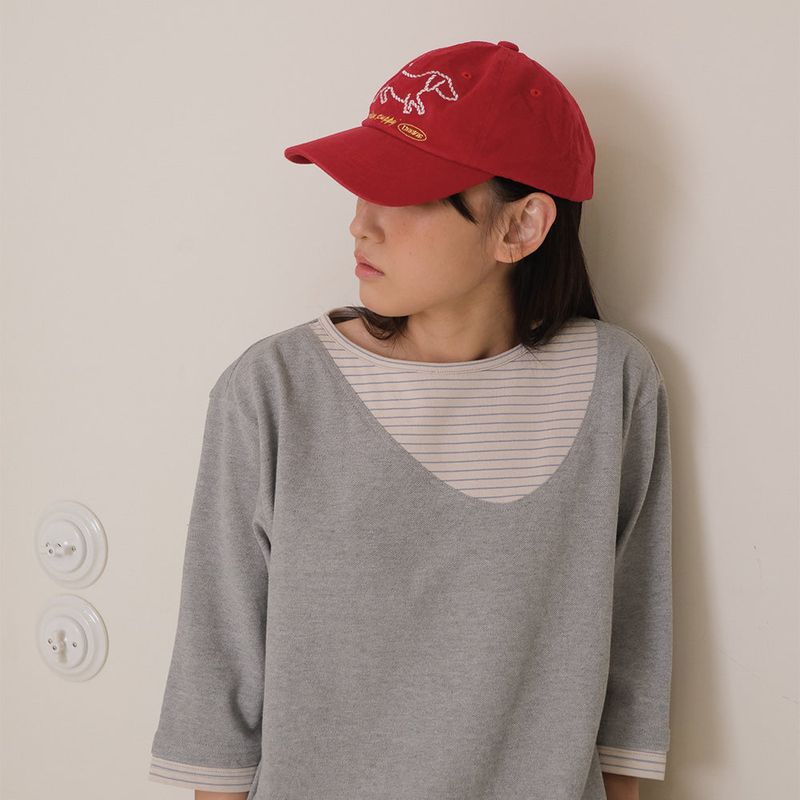 Red Washing Puppy Cap