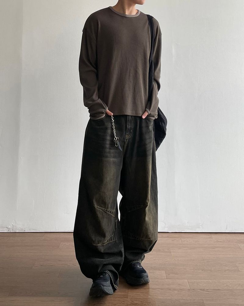 Mood Tinted Black Denim Pants