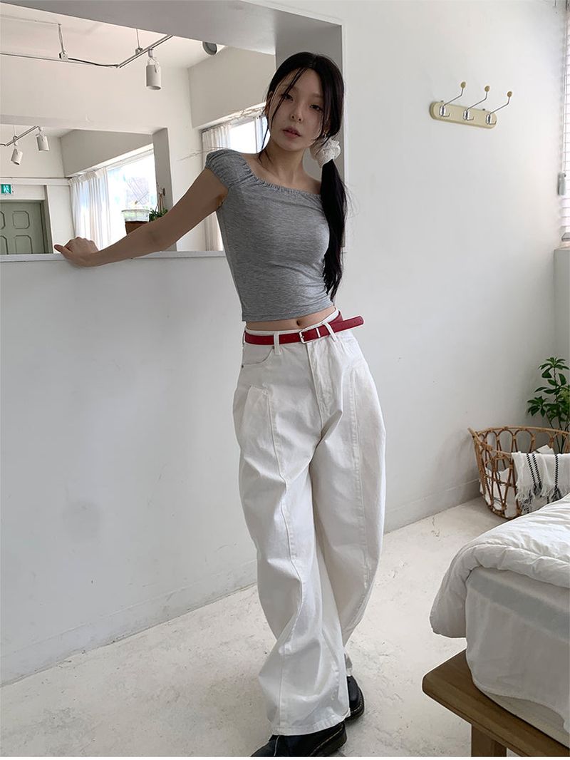 PELVIS PINTUCK BALLOON PANTS (3C)
