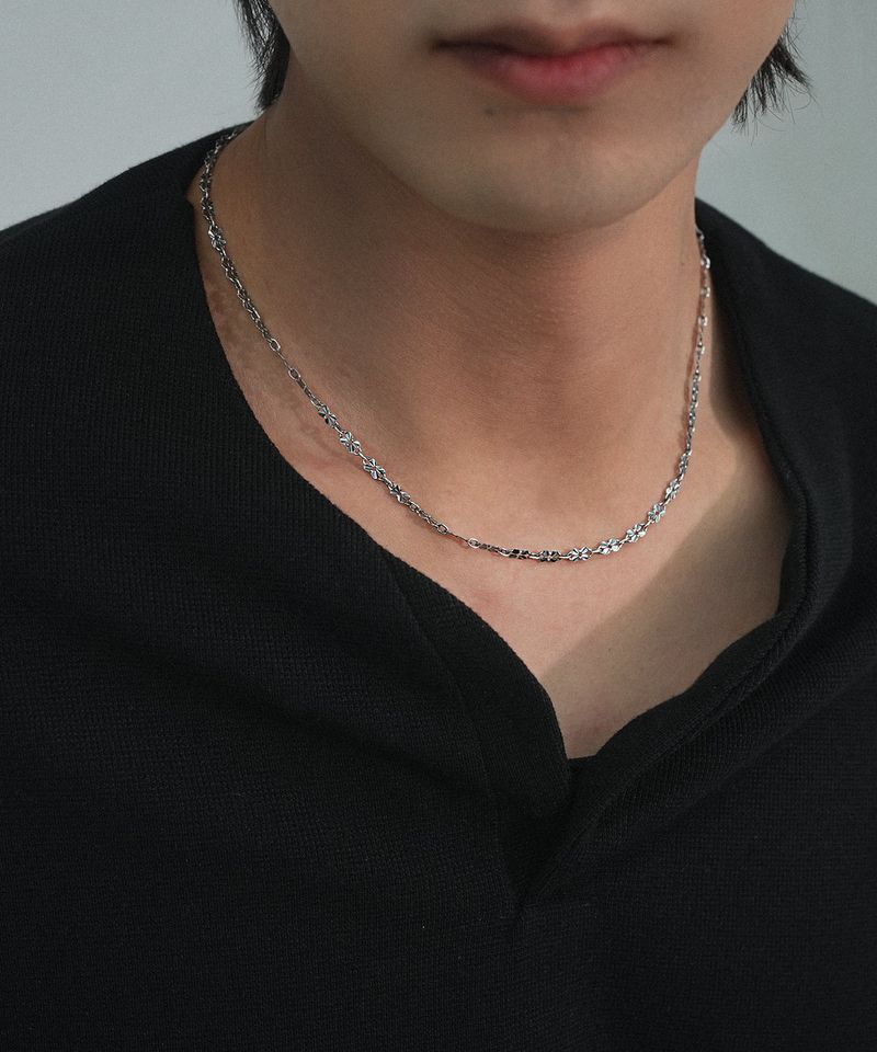 GRAYNOISE（グレーノイズ）の「スリムパターンチェーンネックレス (925 silver)（アクセサリー）」