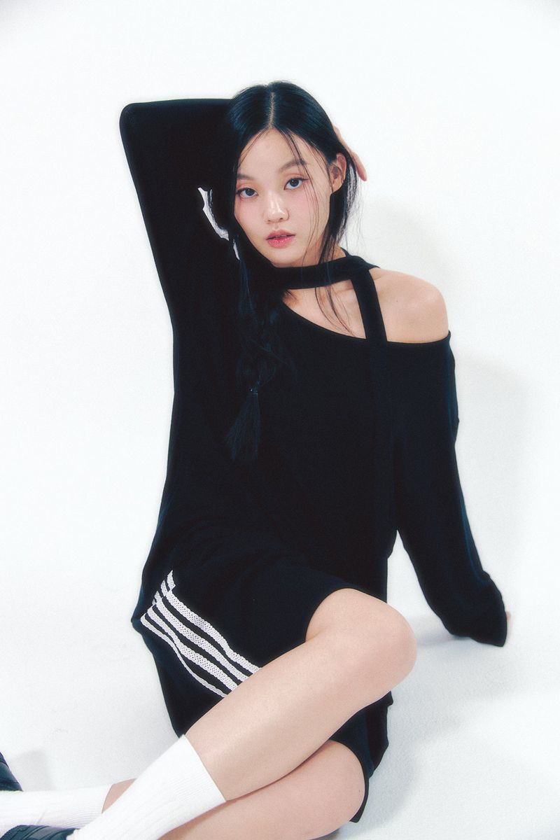 Knit Tie Long Sleeve Set Black