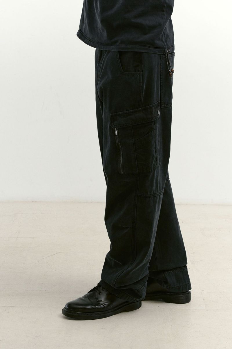 Mixed Fabric m65 Pants (Washed Black)