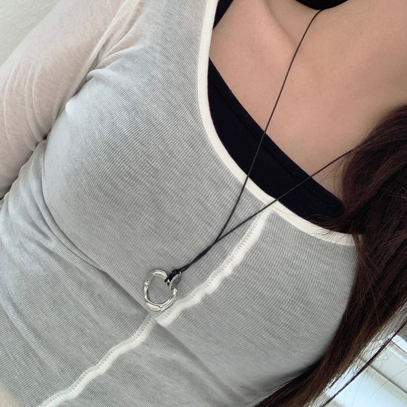 Nomad Ring Leather Necklace