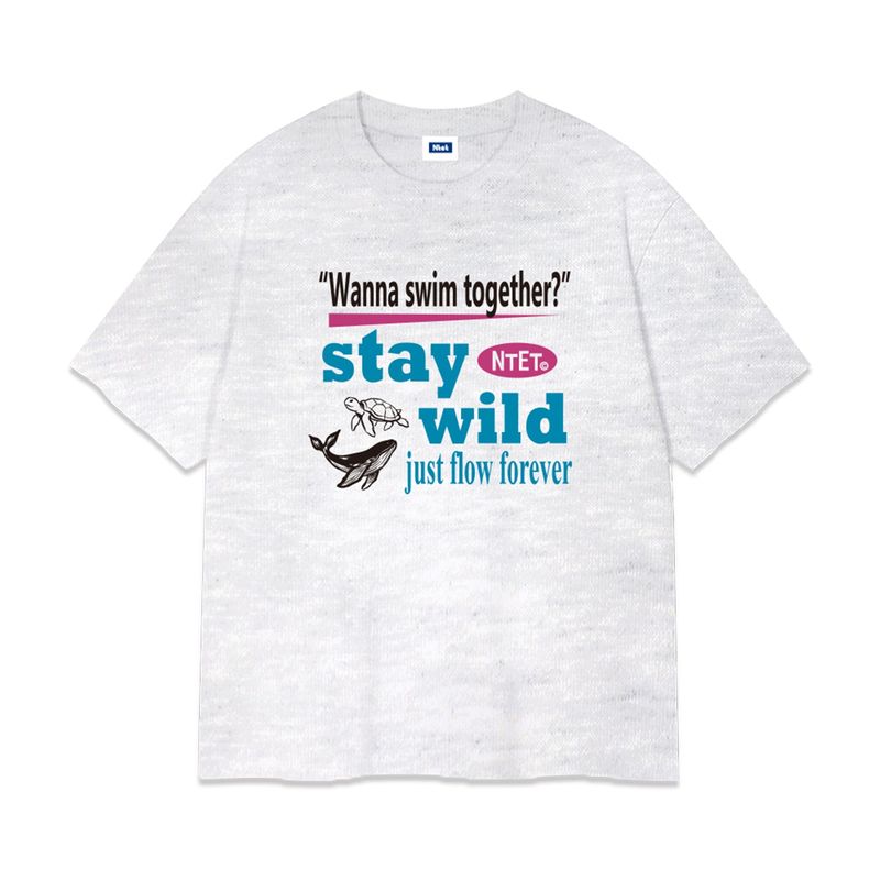 stay wild over fit t-shirt (3color)