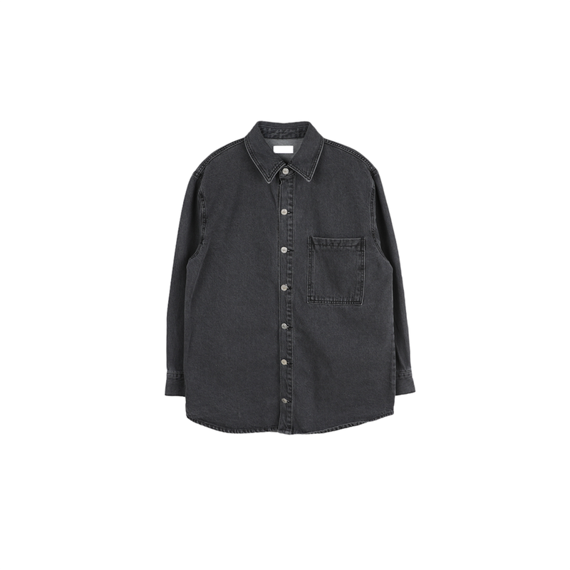 ASCLO Washing Black Denim Jacket