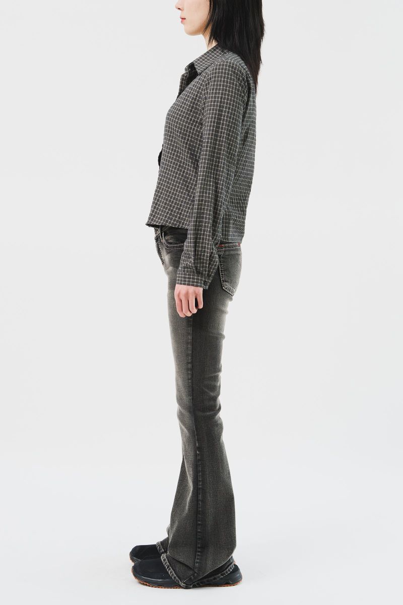 (W) Muer Checked Shirt (3color)