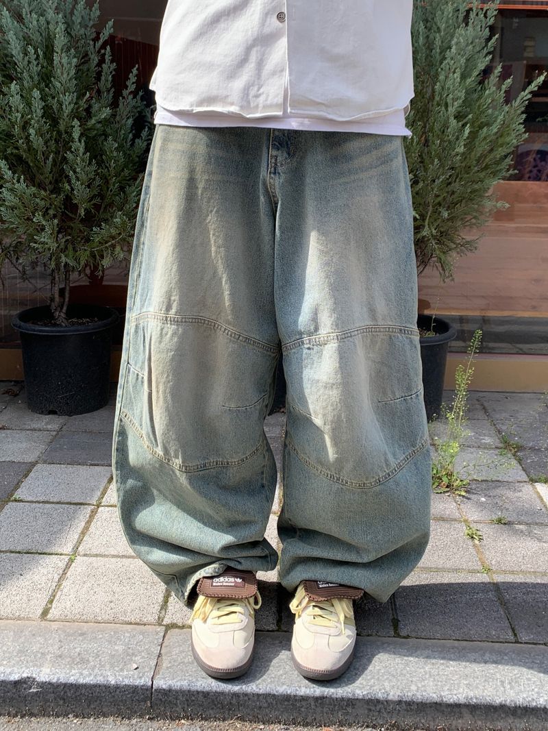 ESOO(イス)の「Biker Patch Denim Pants – M, L (3 Colors)(Pants)」