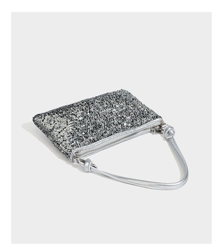 Metallic Sequin Hobo Shoulder Party Bag