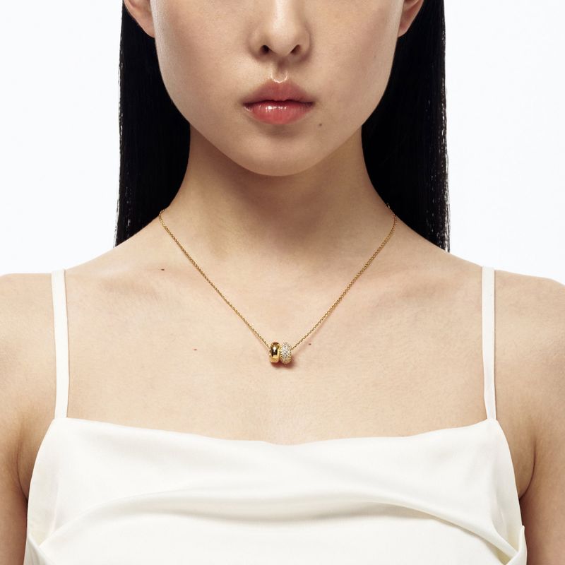 Double Pave Necklace