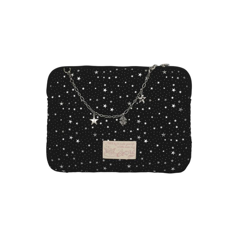 Star Chain Notebook Pouch_black