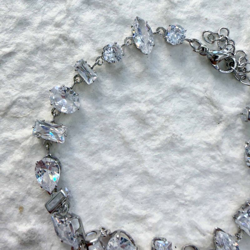 Silver Frost Crystal Bracelet