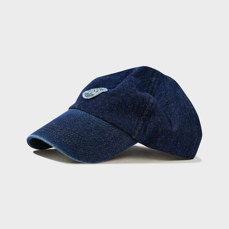 FFEFFSTUDIO（フェフスタジオ）の「Vintage washed wappen ball cap (Deep Blue)（Hats）」