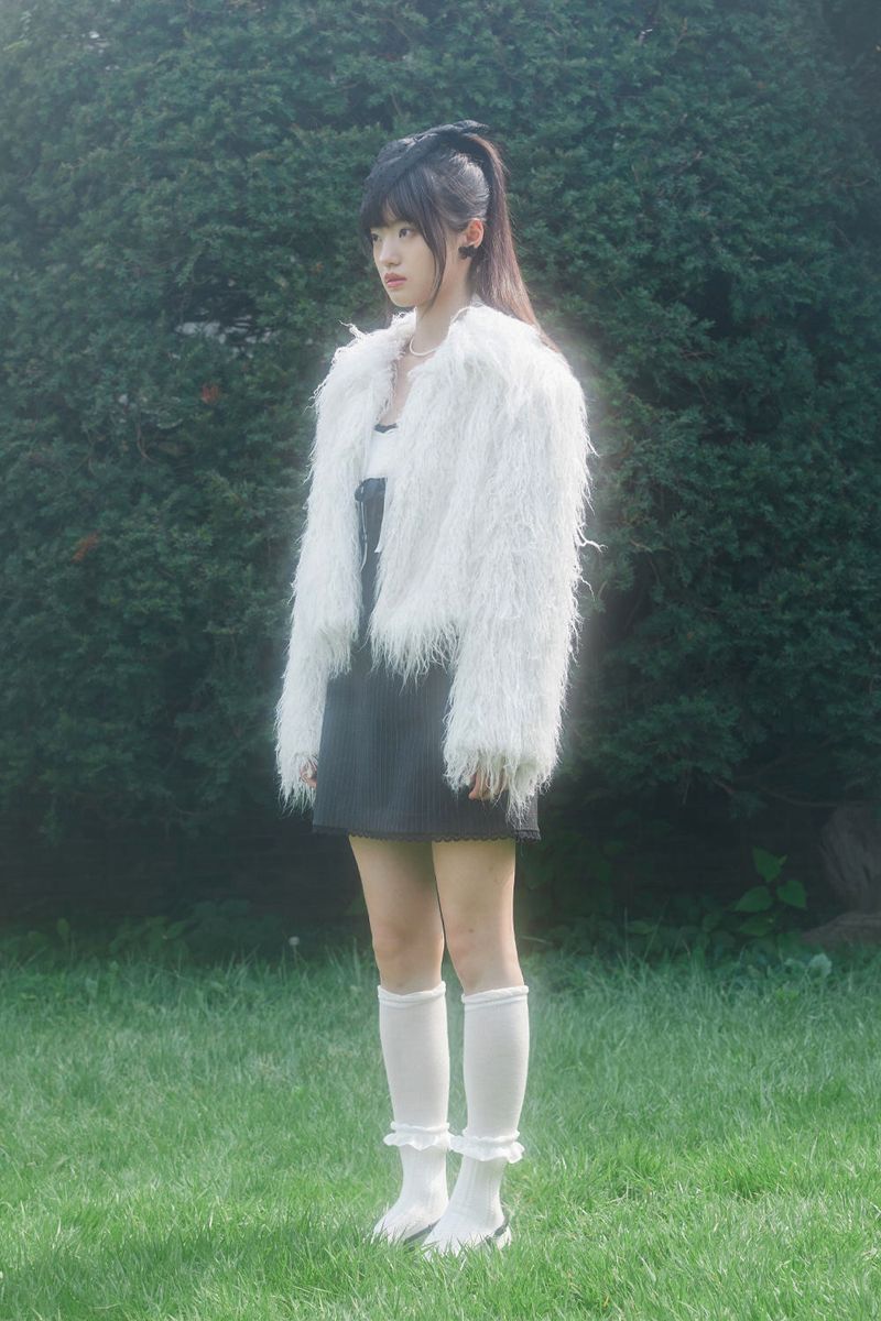 HAIR FUR JACKET (WHITE)