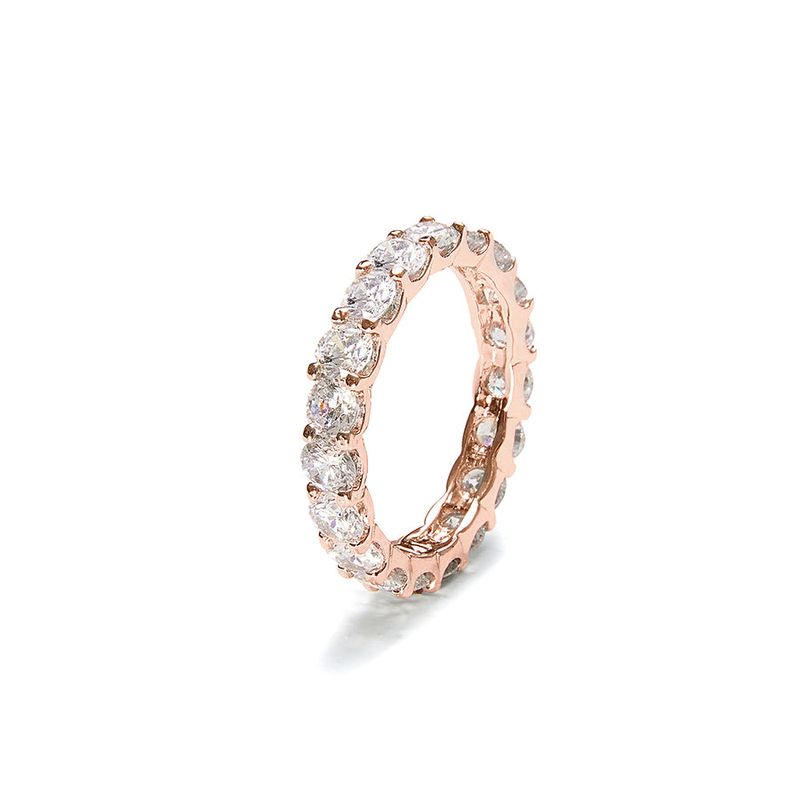 MACIER(マシール)の「3.5MM Prong Setting Tennis Ring (rosegold)(Accessories)」