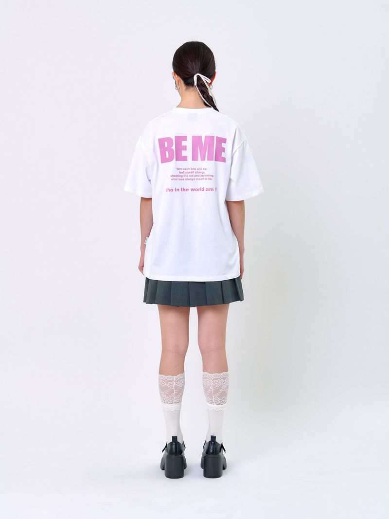 RABBIT T-SHIRT_White/Pink