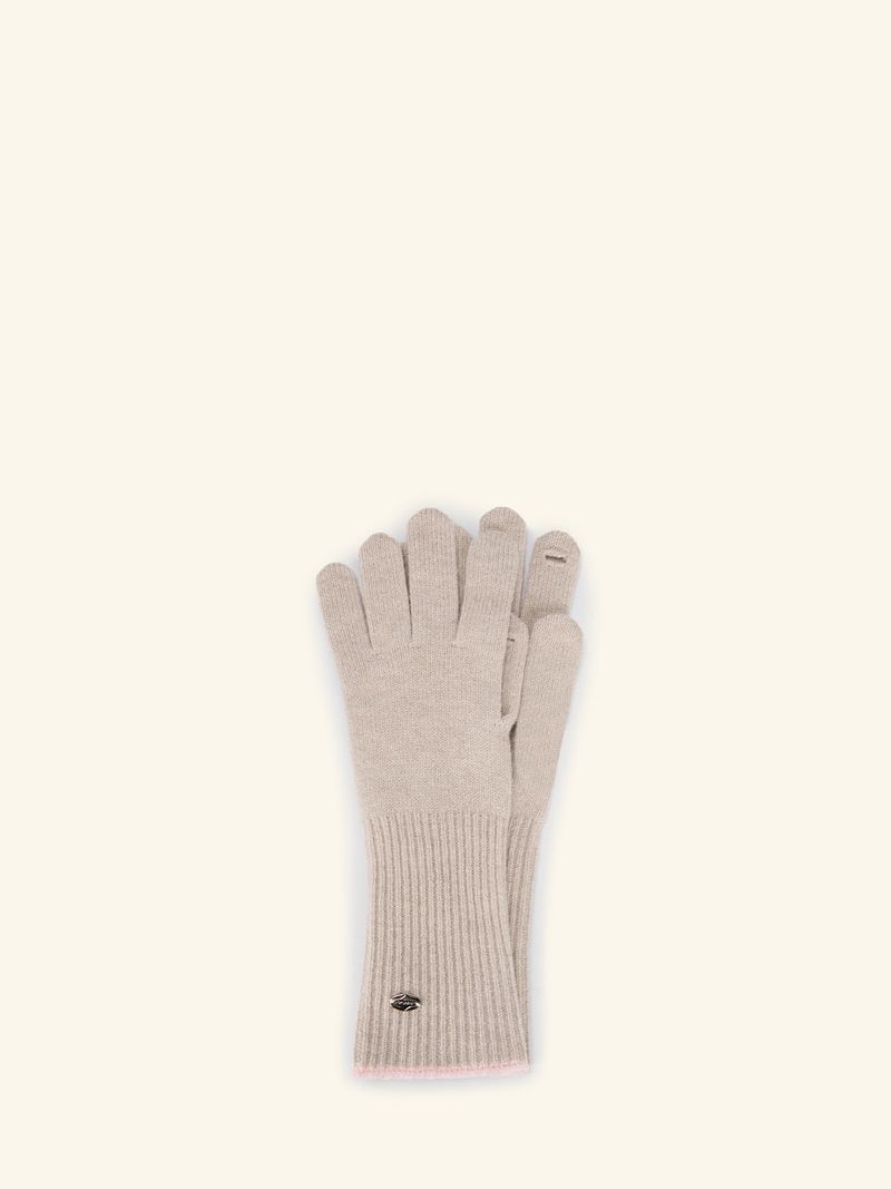 Two-tone Melange Gloves
