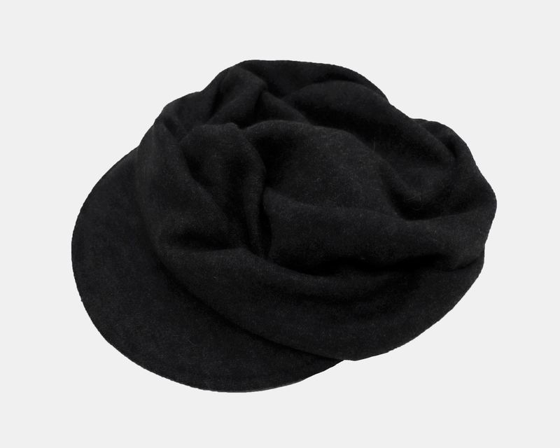 Neran Wool Pleated Cap Hat