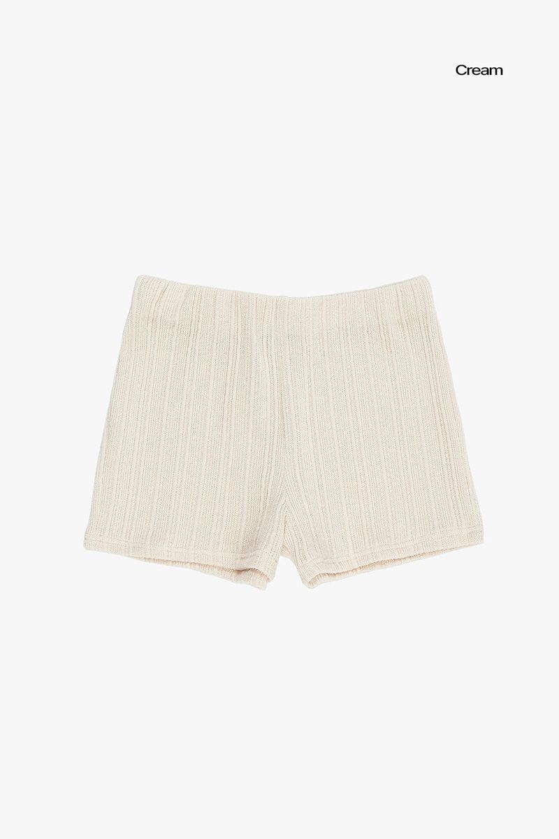 Churro ribbed short pants