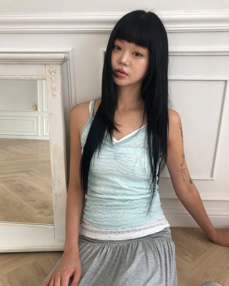 WONDER WONDER（ワンダーワンダー）の「Merin Lace Strap Sleeveless Top（Tops）」