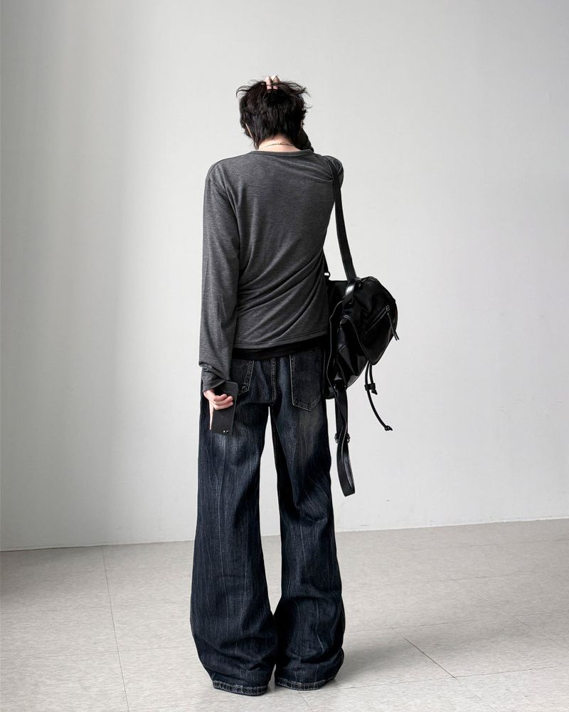 Miake Washing Flare Denim
