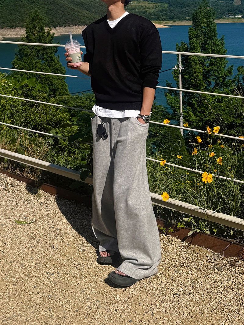 ASCLO（エジュクロ）の「[A-P0172] ロウベルトループスウェットパンツ (2色)（Pants）」