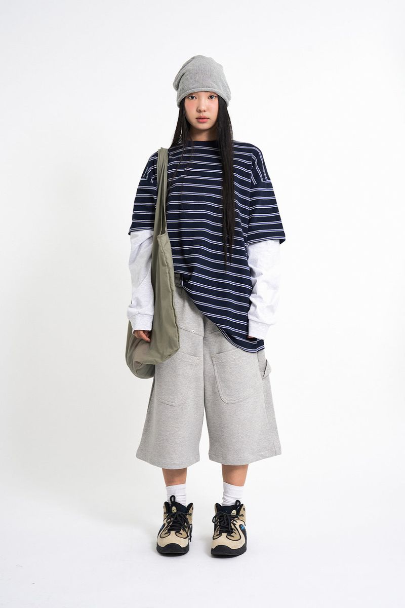Days stripe layered t-shirt