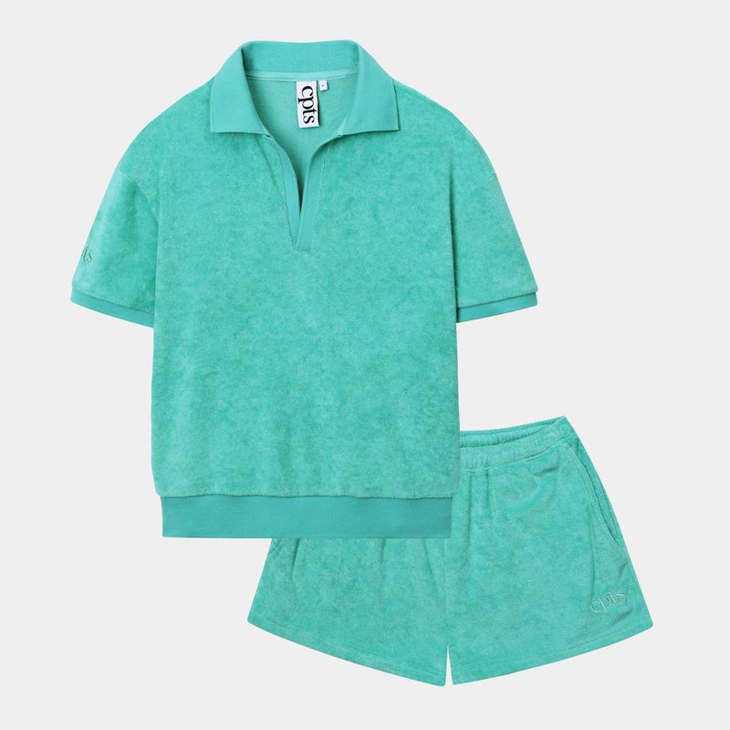 CPTS（シーピーティーエス）の「LIGHT TERRY POLO SETS_TIFFANY GREEN（Setup）」