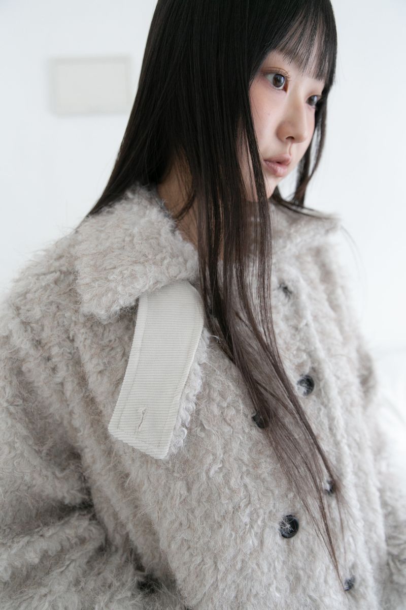 double button fluffy cardigan(2colors)
