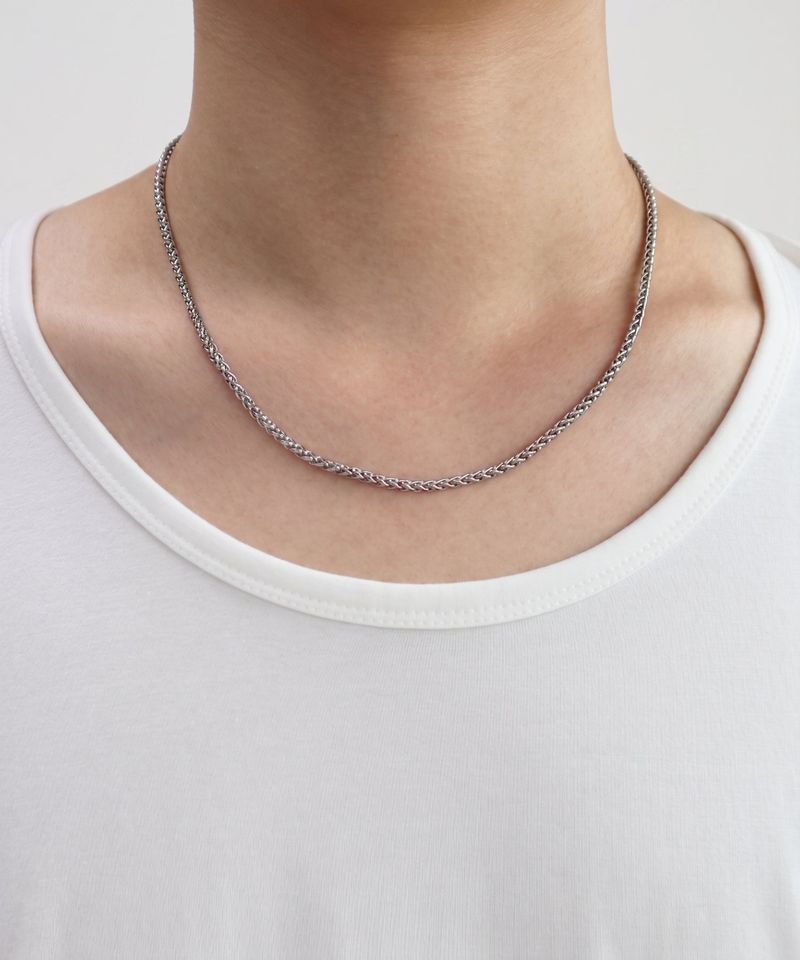 BASSCLEF（ベースクレフ）の「Men's Surgical Stainless Steel Necklace_CLEF Miss chain NEC（Accessories）」