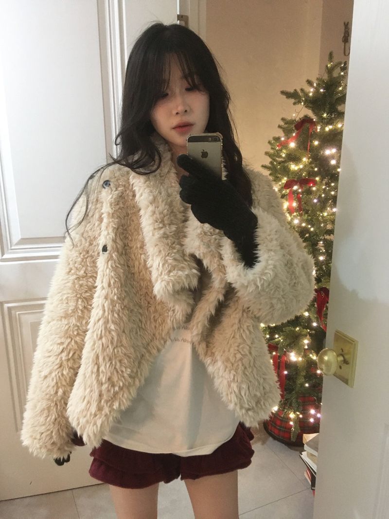 Unbalanced Mustang Fur Jacket