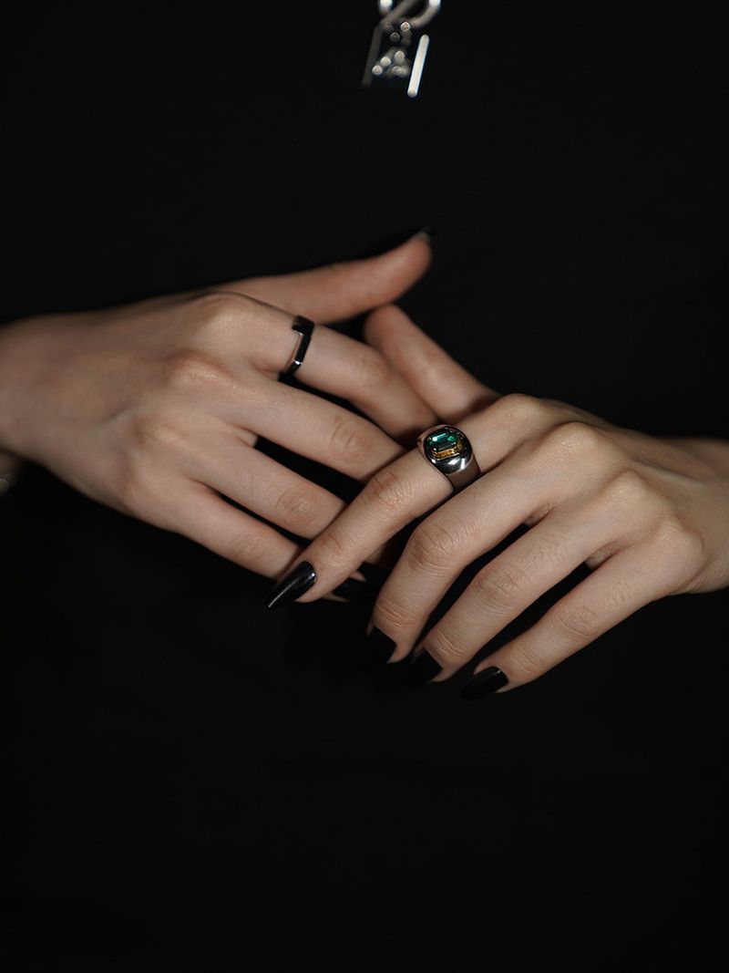 no.51 ring silver (#13 freesize) monsta x MINHYUK pick
