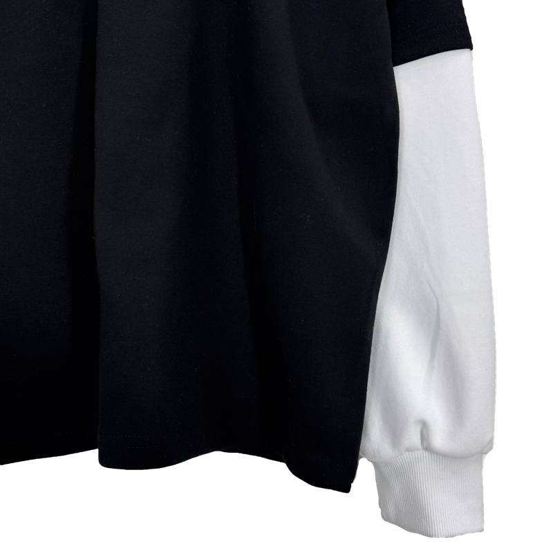 crying layered hoodie