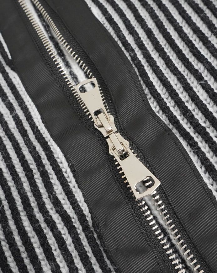 Adel pocket zip-up knit