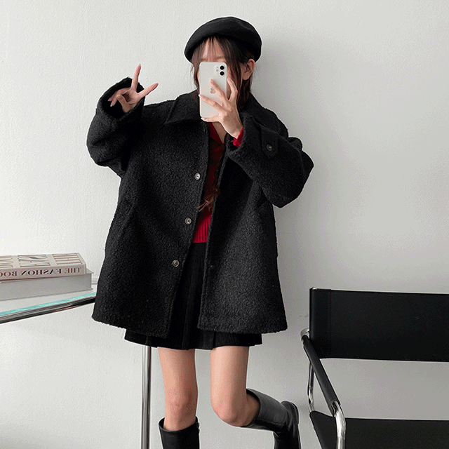hijjoo（ハイチュー）の「[Quilted] Ritto curly wool coat（Jackets/Outerwear）」