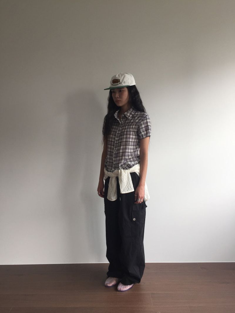 Peep Wide Cargo Pants (3color)