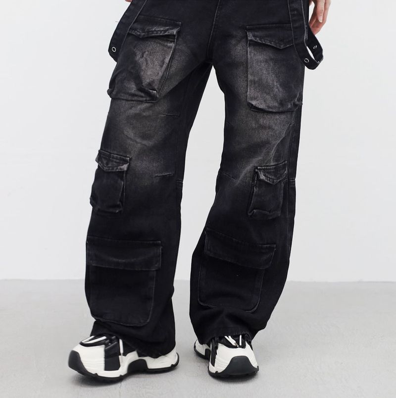 Ibian pocket strap pants