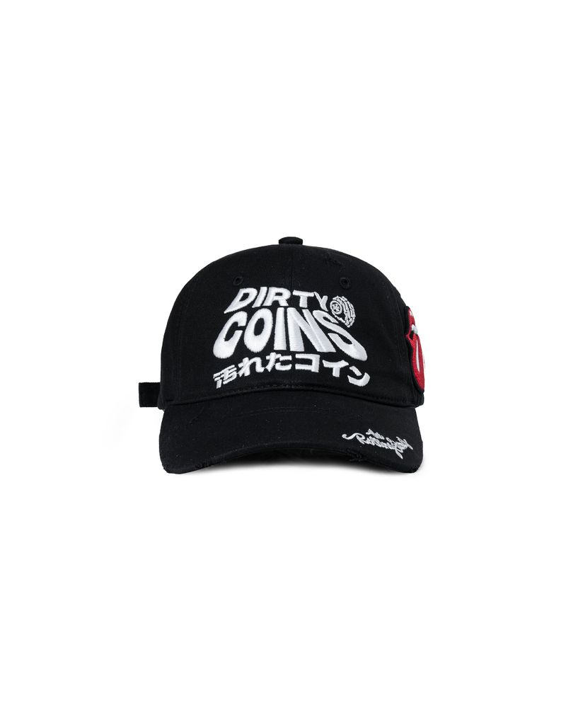 DC x The Rolling Stones Logo Wavy Embroidery Cap Black