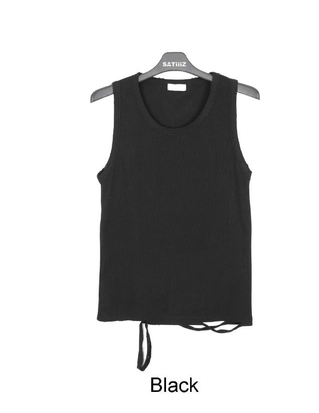 Redin Damage Ribbed Sleeveless