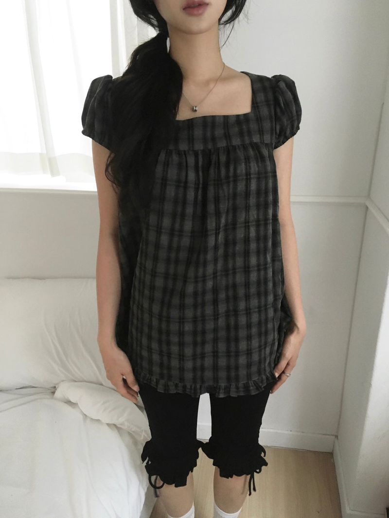 Plaid Blouse