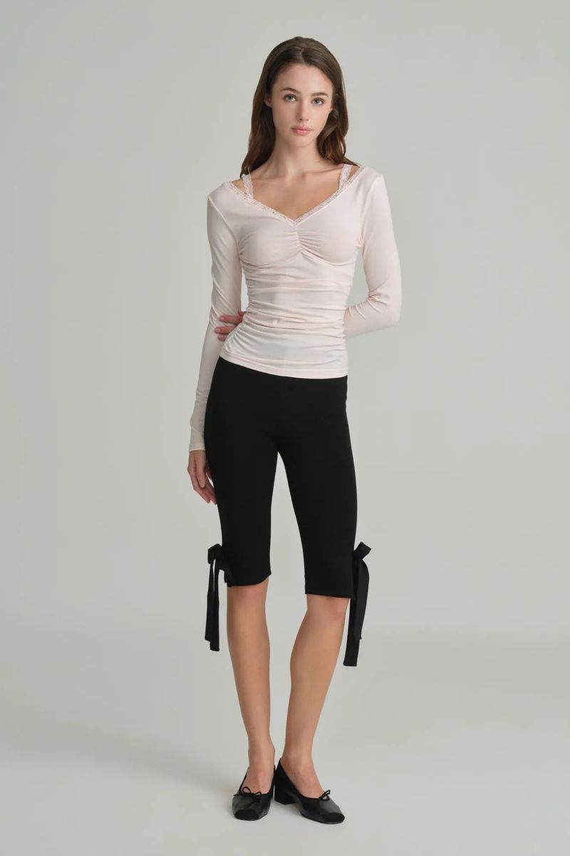 Ballerina lace long sleeve, Pink