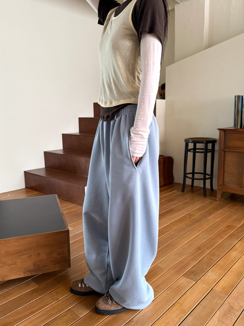 belted sweat pants