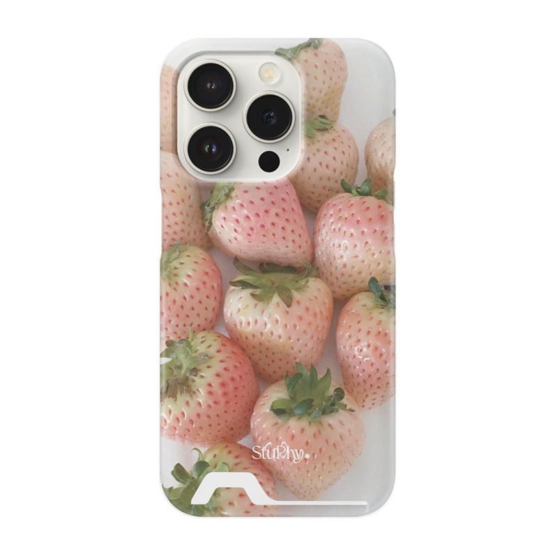StuPhy（スタフィー）の「Pale Strawberry Case (hard)_Card Drop（Smartphone Accessories）」