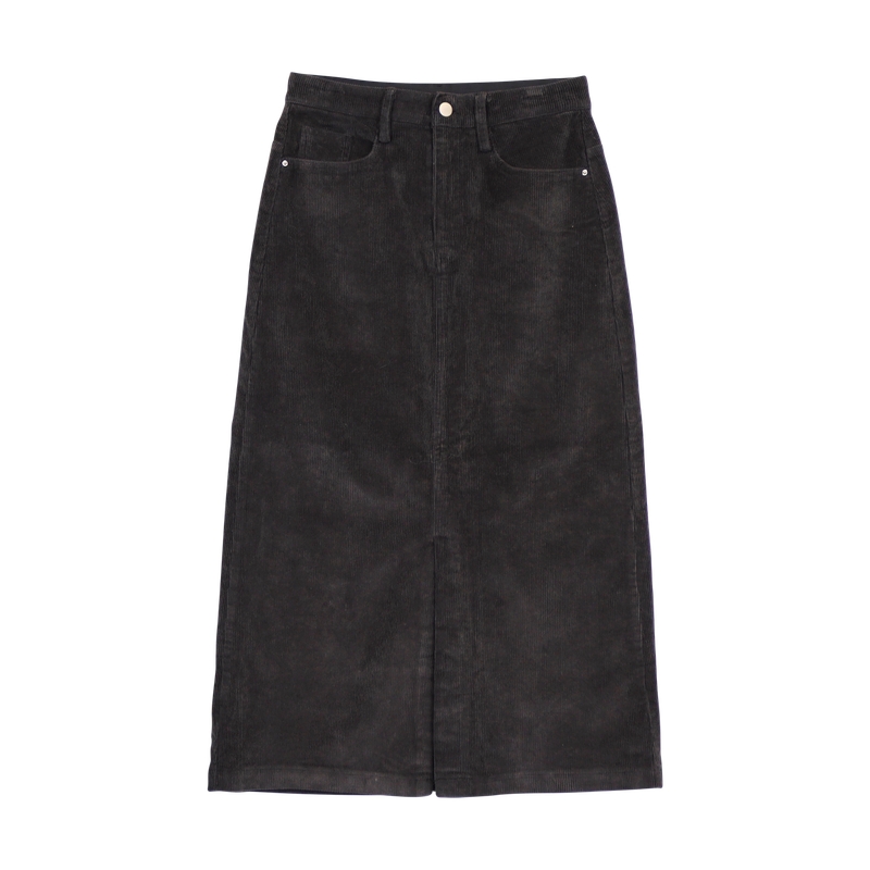 WINTER SLIT CORDUROY SKIRT