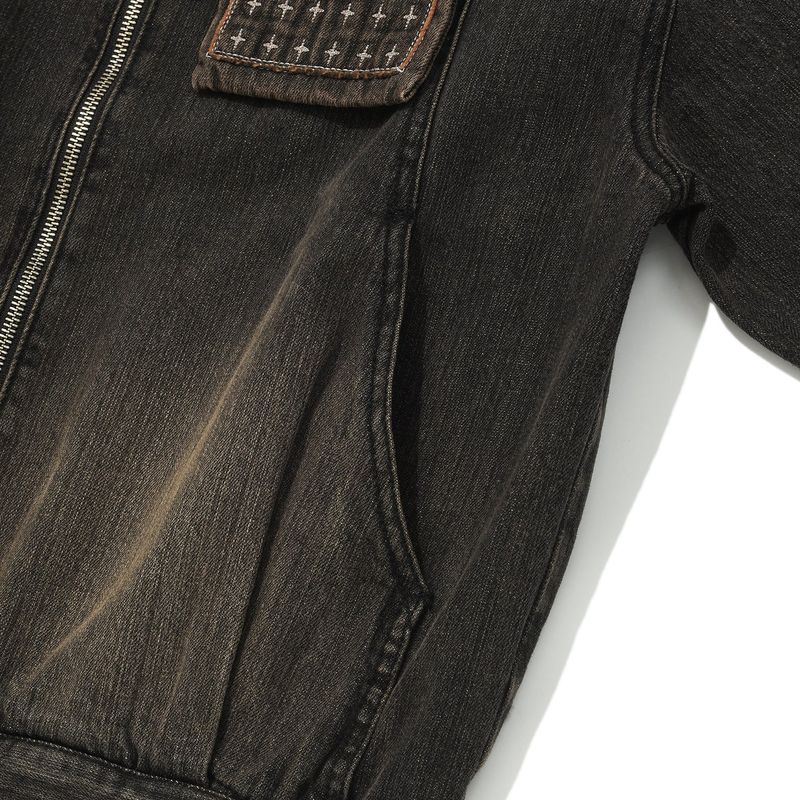 Wallet denim jacket / Vintage black