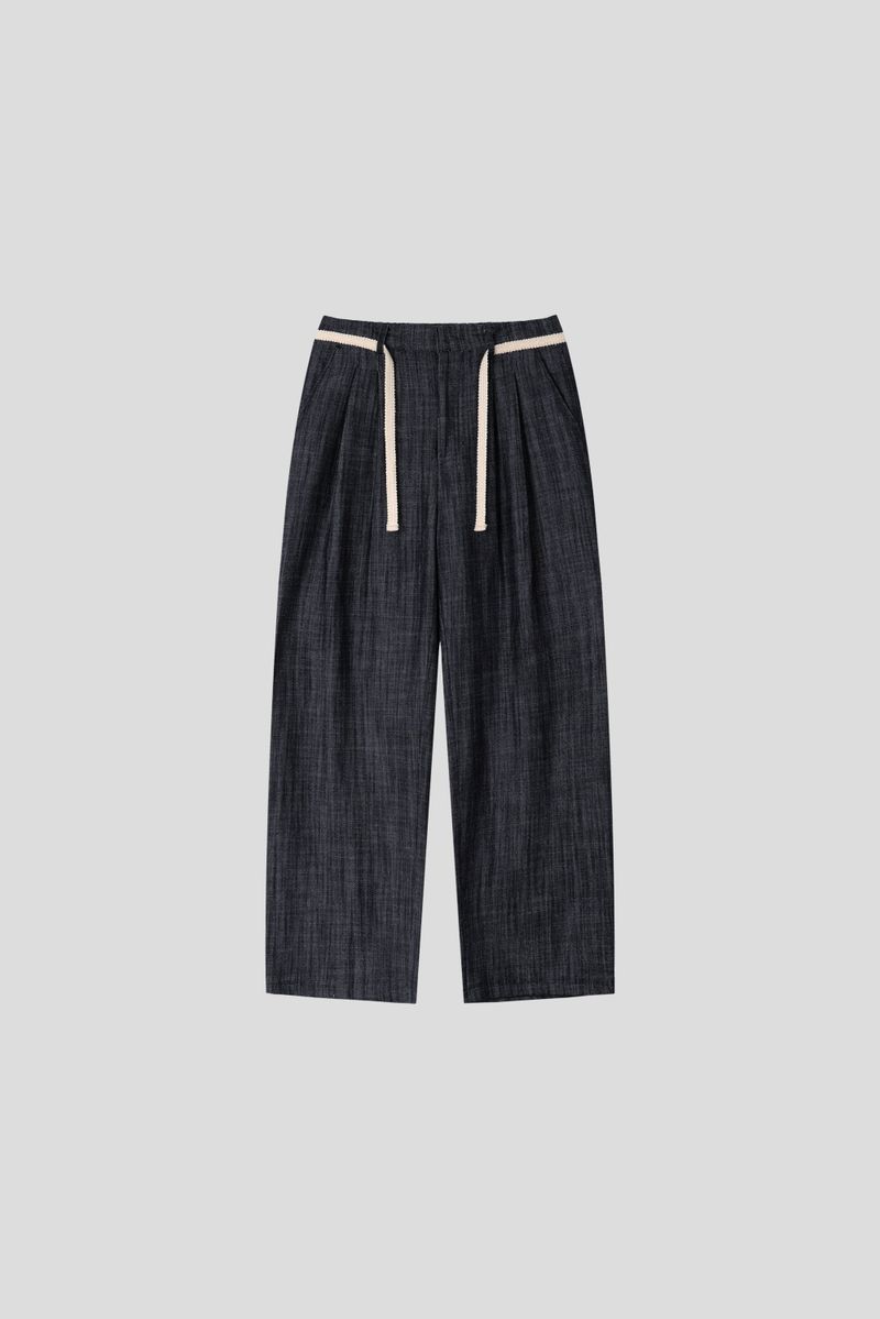 Olin linen two tuck wide denim