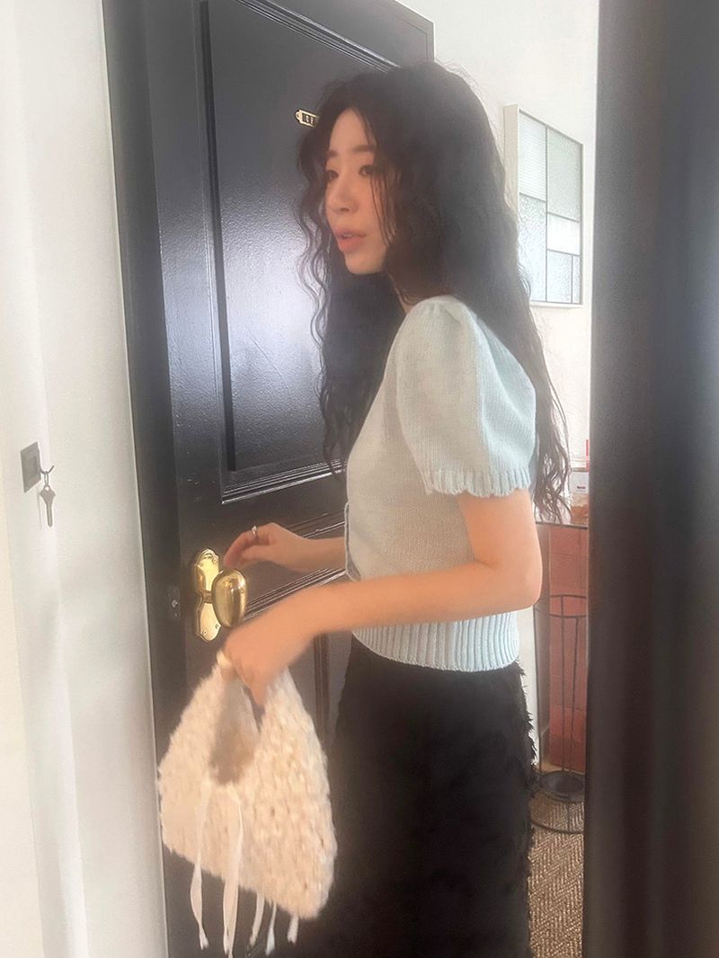 [MADE] Rendez Cashmere Puff Cardigan