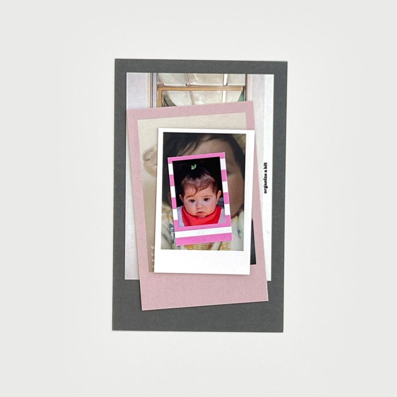 oab micro polaroid sticker / 001,002 set