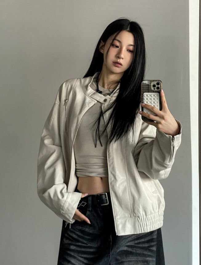 Howry Biker Leather Jacket