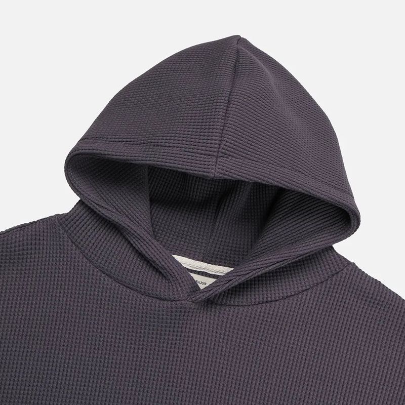 waffle crop hoodie