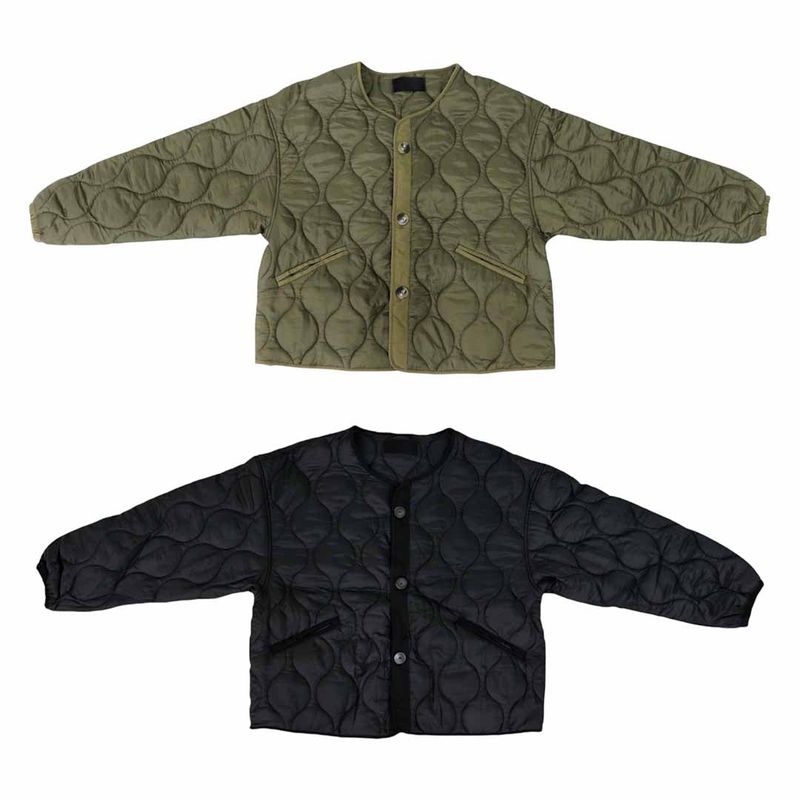 Vintage Cropped Quilted Cardigan